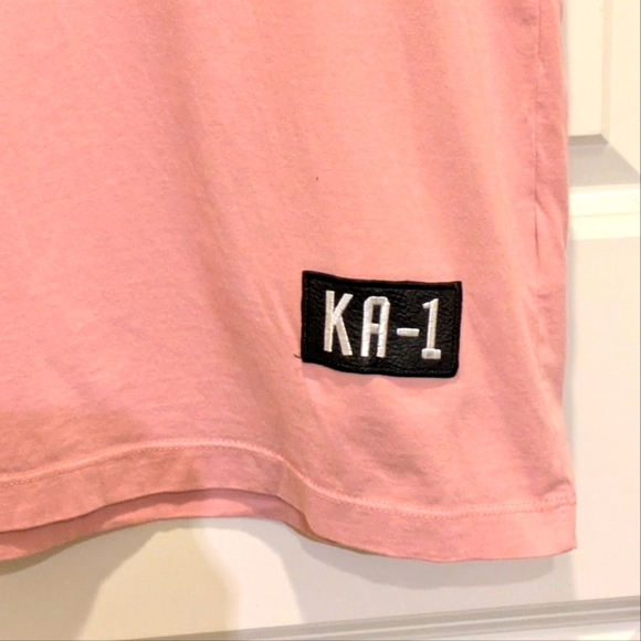 2023 KA-1 x Sprayground L Unisex Pink Shark Face Cotton Tee - Picture 5 of 8